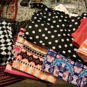 Dressy party tops bustiers with skirts lot of 9